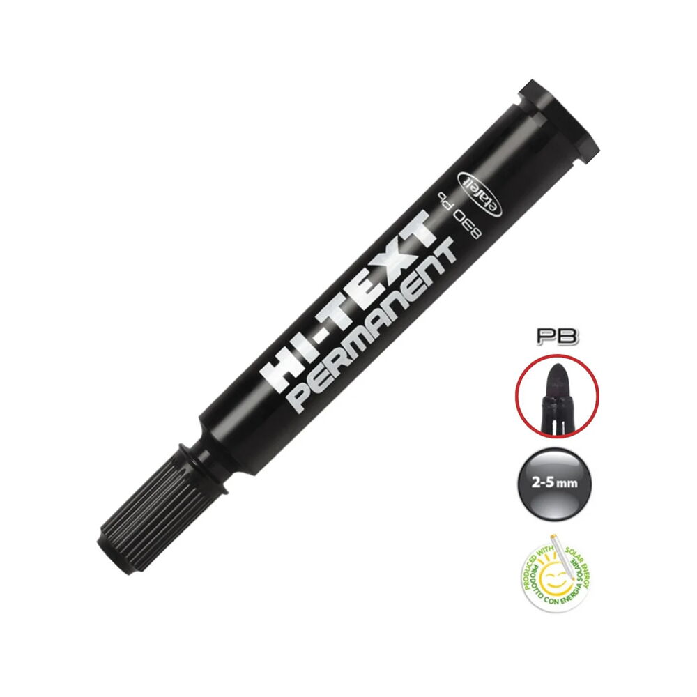 Hİ-TEXT 830PB PERMANENT MARKÖR YUVARLAK UÇ SİYAH
