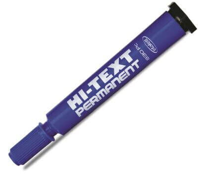 Hİ-TEXT 830PC PERMANENT MARKÖR KESİK UÇLU MAVİ