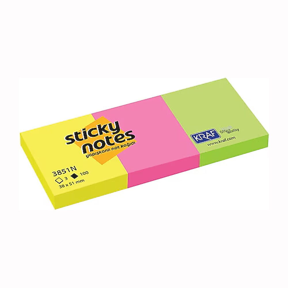 KRAF POST-IT 38X51 3 LÜ 100 YP