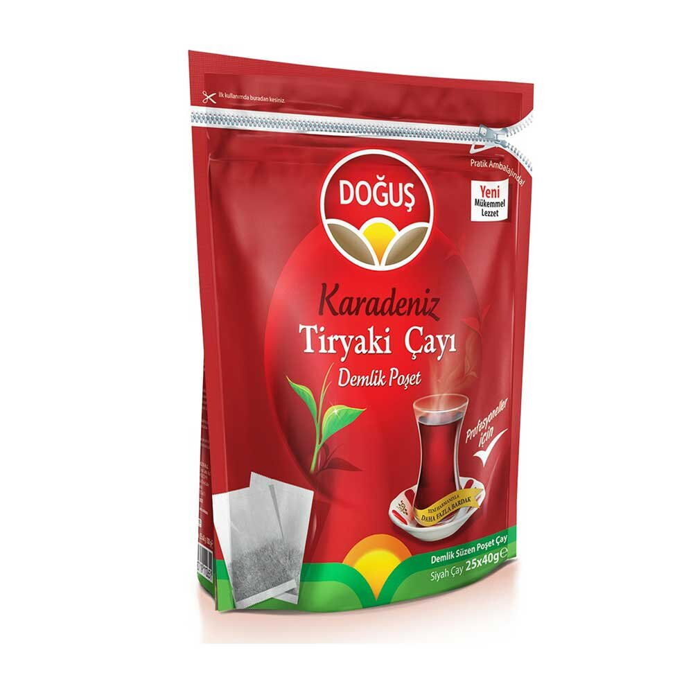 DOĞUŞ KARADENİZ TİRYAKİ JUMBO DEMLİK ÇAY 40 GR 25 Lİ