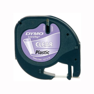 Dymo Şerit Letratag Plastik 12Mm X 4Mt Şeffaf 721530 12268 #1