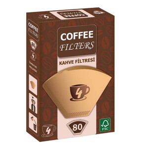 COFFEE FILTERS BROWN NO:4 80 Lİ KAHVE FİLTRESİ #1