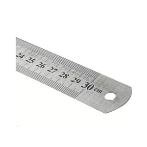KRAF 530 G ÇELİK CETVEL 30 CM INCH ÖLÇÜLÜ #1