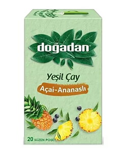 DOĞADAN YEŞİLÇAY AÇAİ ANANASLI 20 Lİ #1